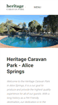 Mobile Screenshot of heritagecaravanpark.com.au